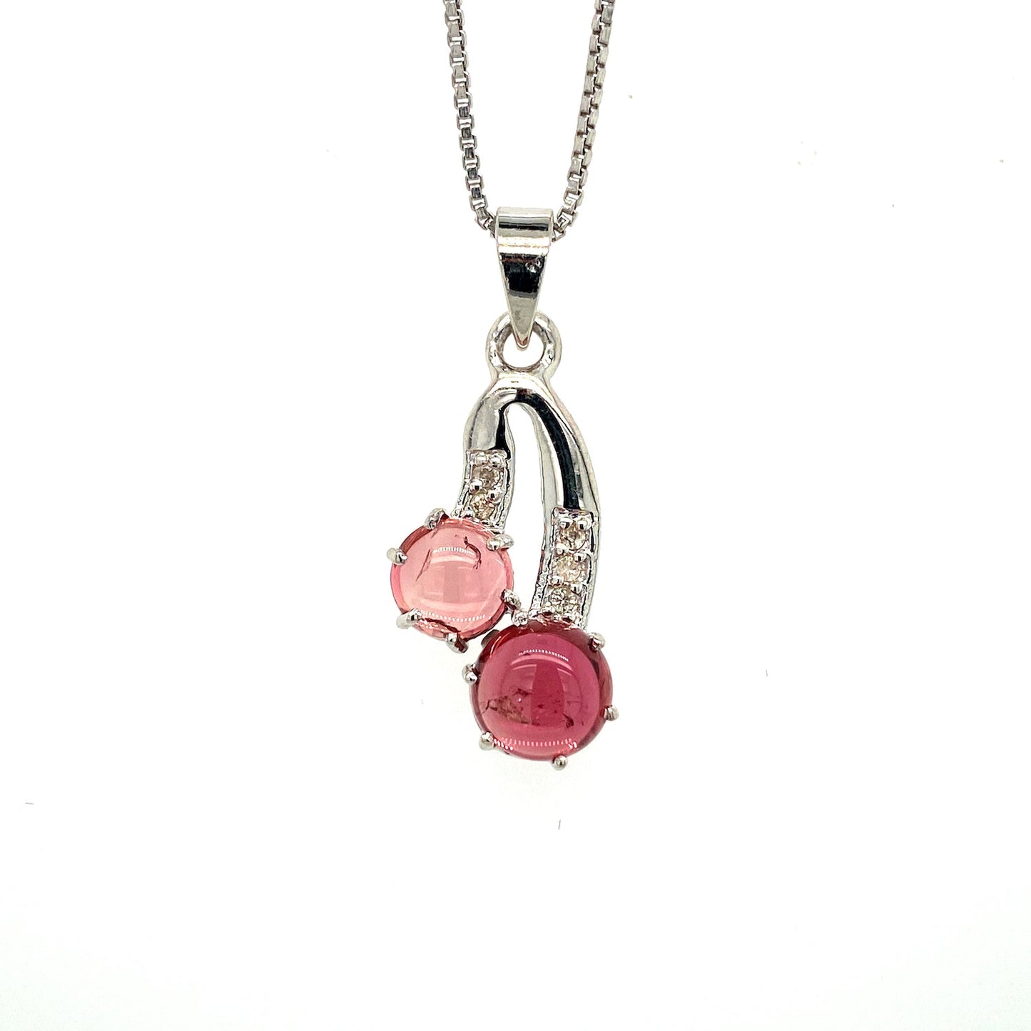 Multi Tourmaline Pendant in .925 Sterling Silver - KSP 31024