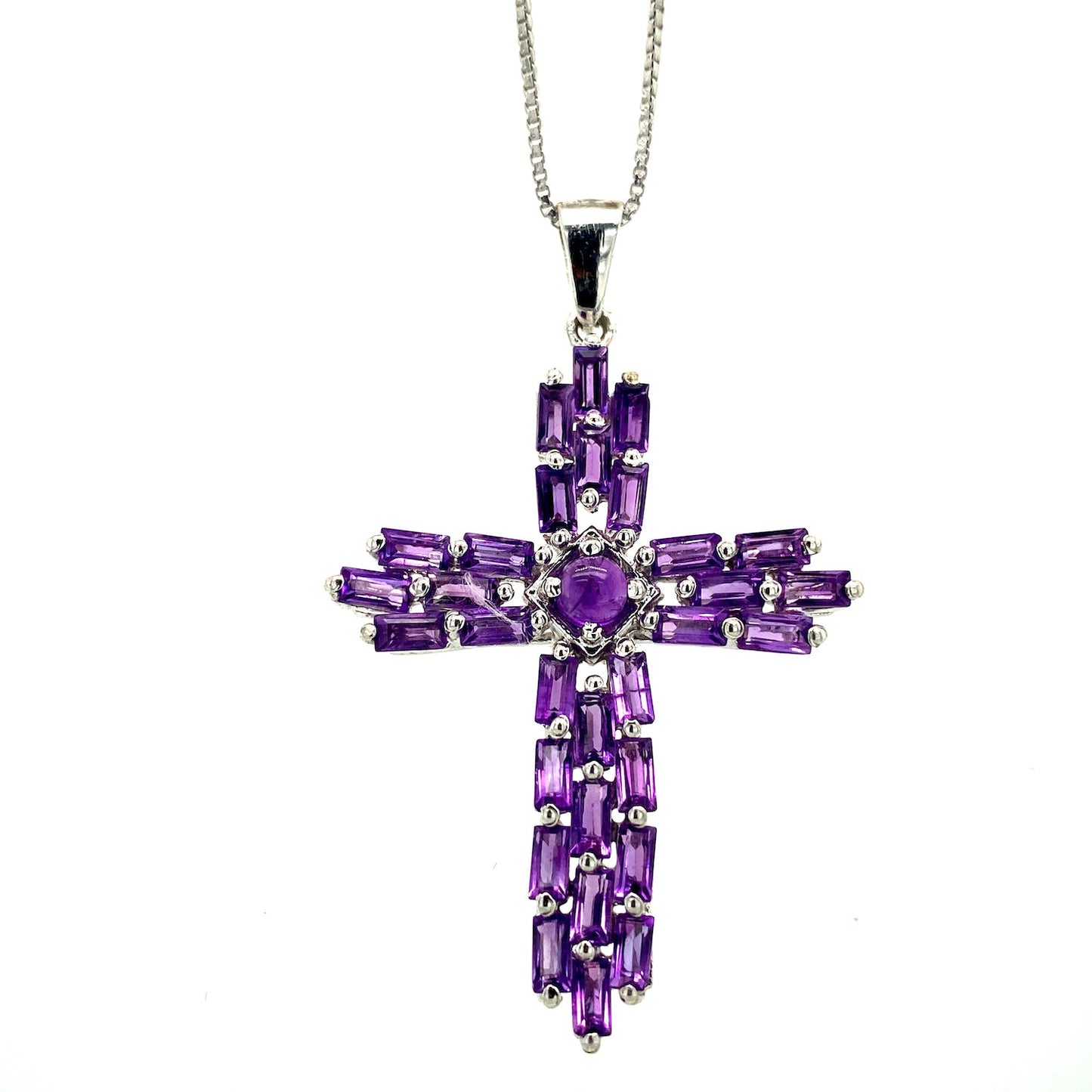 Amethyst Pendant in .925 Sterling Silver - KSP 3805