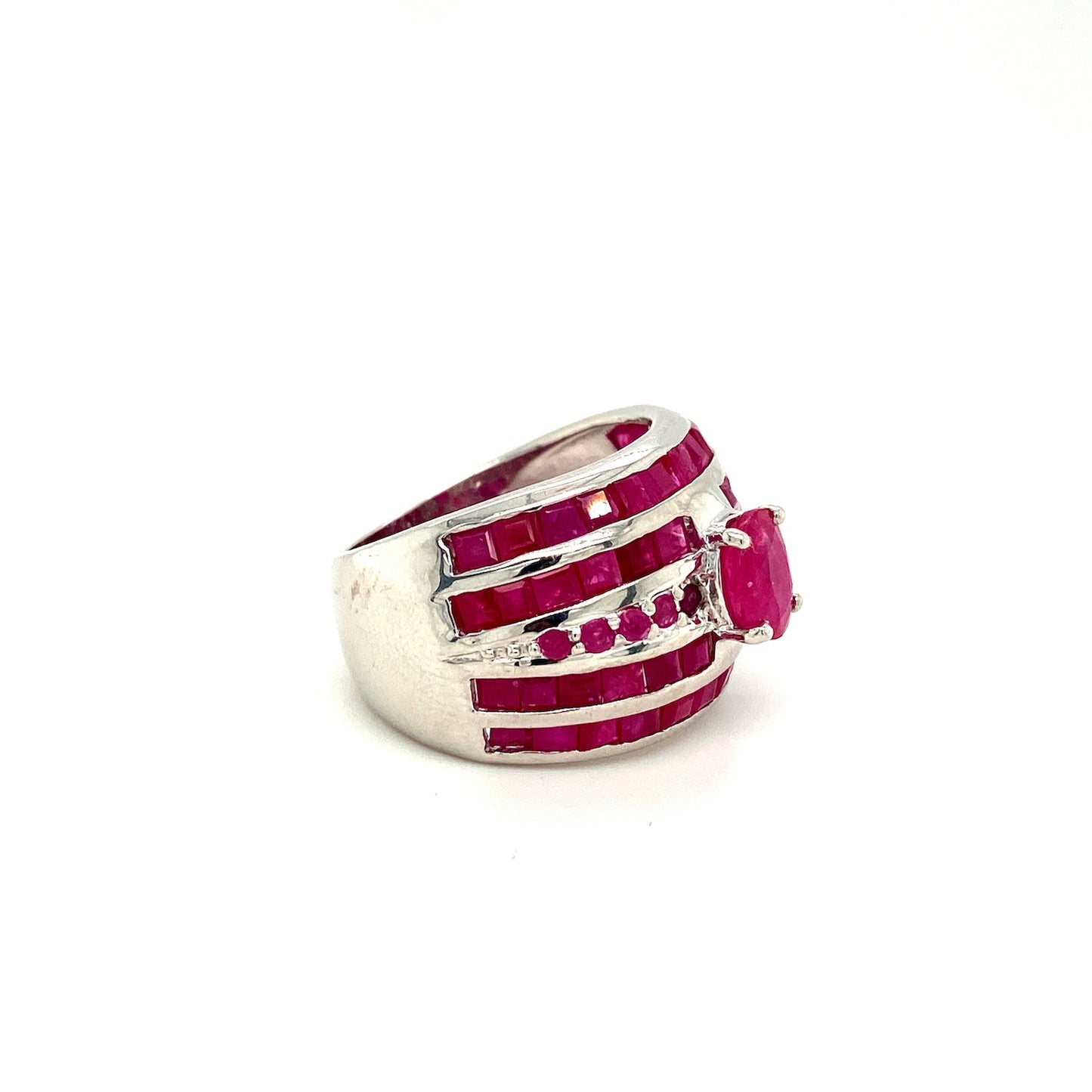 Ruby Ring in .925 Sterling Silver - KSR 18309