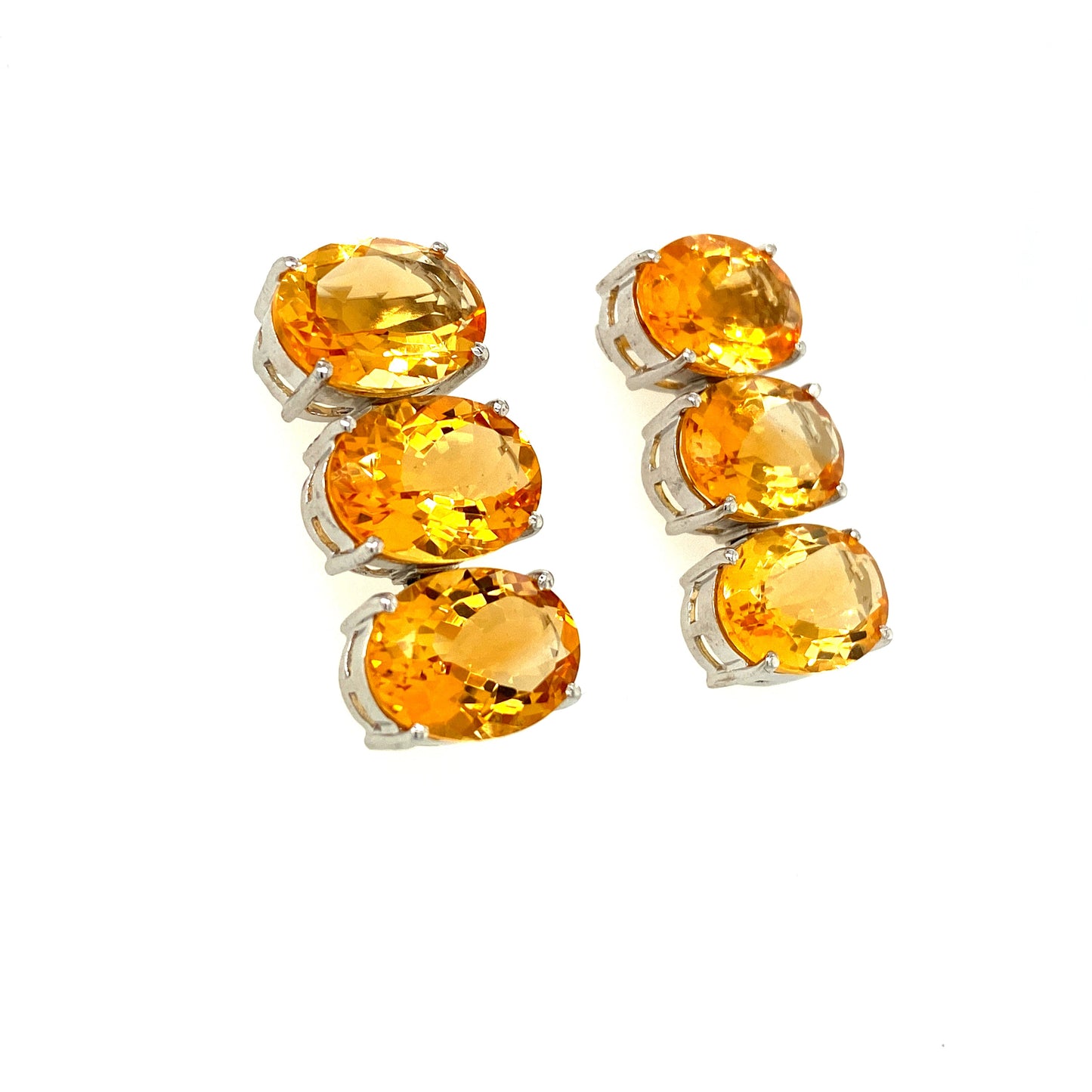 Citrine Earring in .925 Sterling Silver - KST 51908