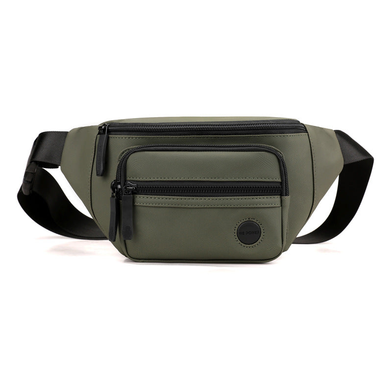 Fashion Men's Waist Bag Fanny Pack Waterproof Chest Pack Outdoor Sports Crossbody Bag Casual Travel Male Belt Bag Hip Waist Packs
