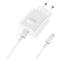 HUAWEI hálózati töltő USB aljzat (9V / 2000mA, gyorstöltés támogatás +  AP51 Type-C kábel) FEHÉR (AP32 / HW-090200EH0_TYPE_C)