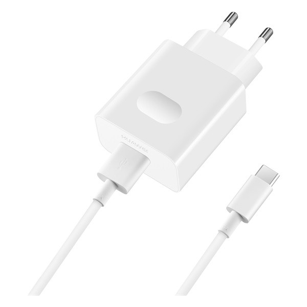 HUAWEI hálózati töltő USB aljzat (9V / 2000mA, gyorstöltés támogatás +  AP51 Type-C kábel) FEHÉR (AP32 / HW-090200EH0_TYPE_C)