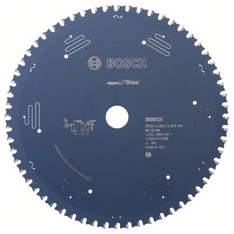 Bosch Expert Acél Körfűrészlap Ø 254mm 60 fog