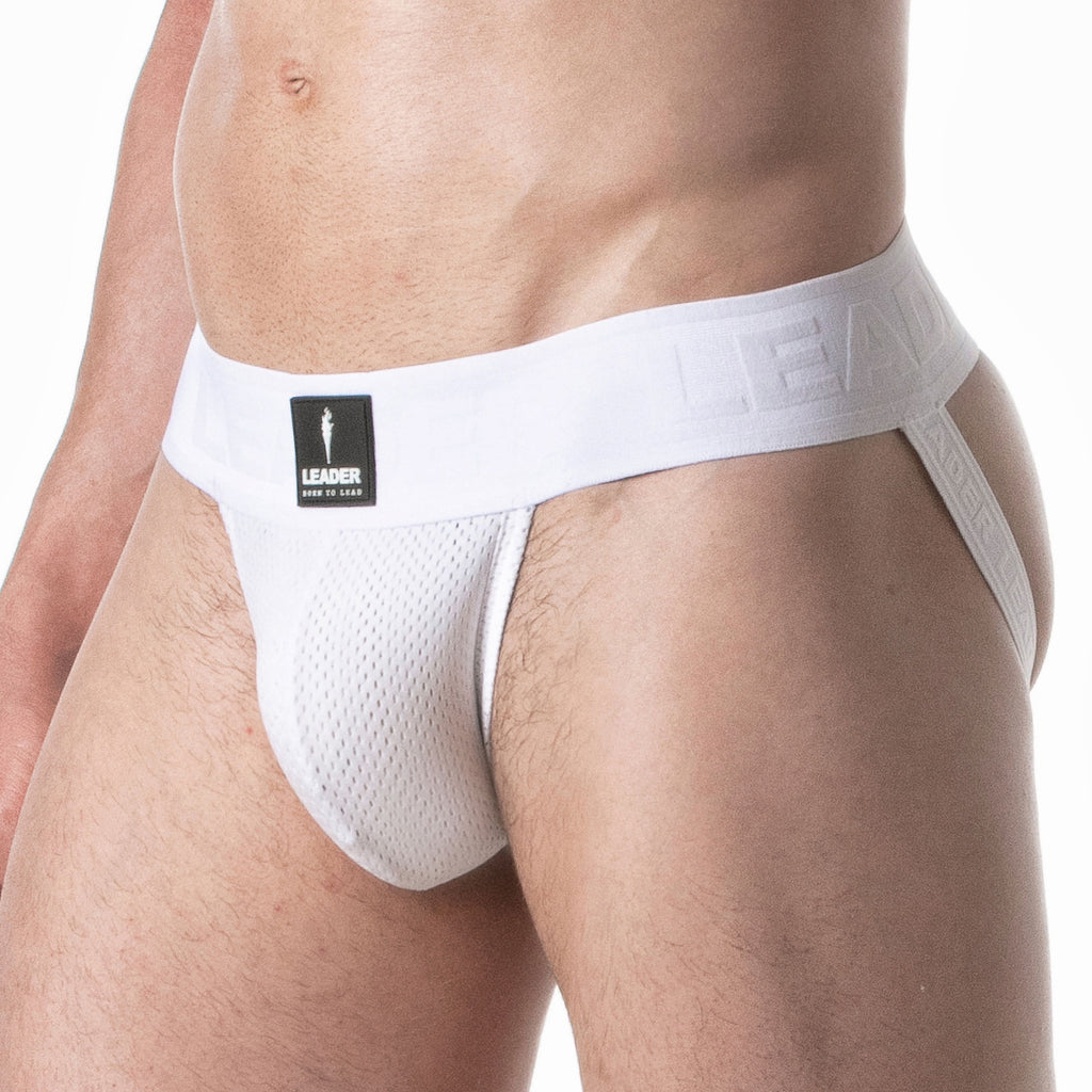 Sports Mesh Jockstrap White