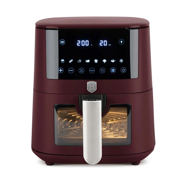 BERLINGER HAUS Leonardo Collection Forrólevegős sütő 1400W 5L Burgundi LP-BH-271