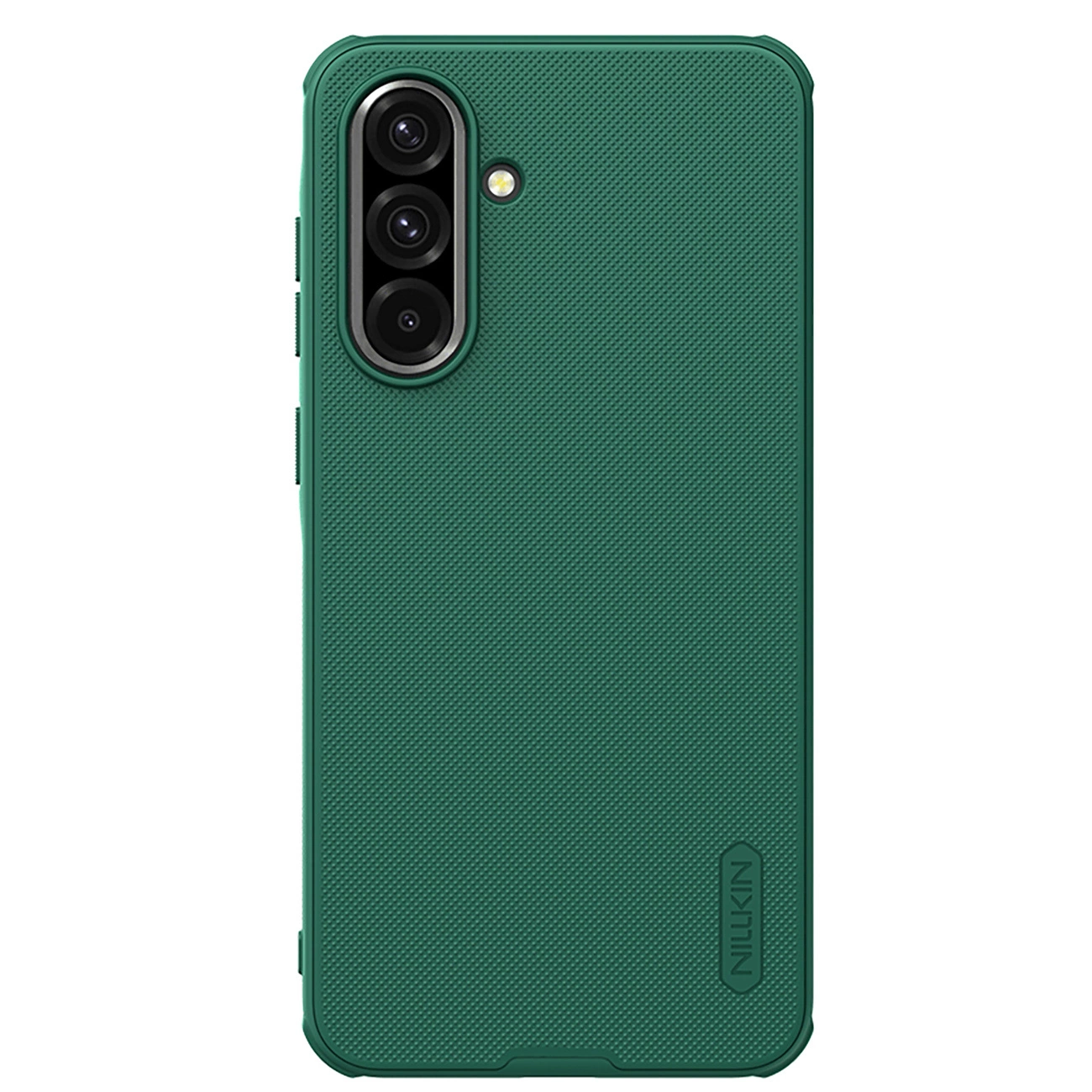 Nillkin SUPER FROSTED PRO műanyag telefonvédő (ütésállóság, gumírozott, érdes felület) SÖTÉTZÖLD Samsung Galaxy A36 5G (SM-A366) (GP-167505)