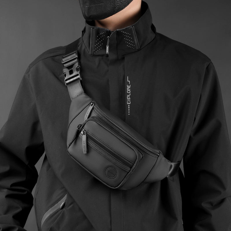 Fashion Man Waist Bag Fanny Pack Waterproof Chest Pack Outdoor Sports Crossbody Bag Casual Travel Male Belt Bag Hip Waist Packs