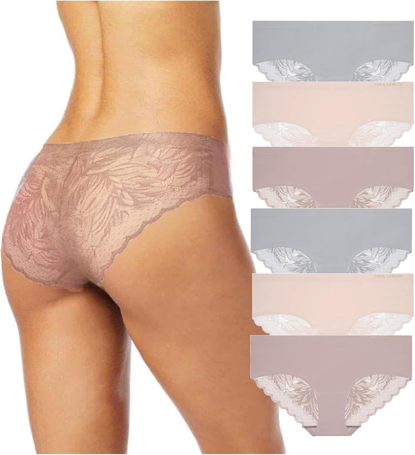 Women’S Hipster Underwear, Soft Seamless Lace, Breathable Ladies Panties, 3/6 Pack, Ropa Interior De Mujer