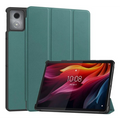 Tok álló, bőr hatású (aktív FLIP, oldalra nyíló, TRIFOLD, asztali tartó) SÖTÉTZÖLD Lenovo Tab K11 Plus (TB352) "Gigapack csomagolás" (GP-168358)