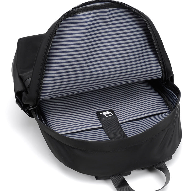 Premium Waterproof High-Density Nylon Backpack for Men & Women | Durable, Fashionable & Lightweight Urban Travel Bag | Black Laptop Backpack for Work, School & Daily Commute | Perfect for Urban Exploration & Minimalist Design Lover