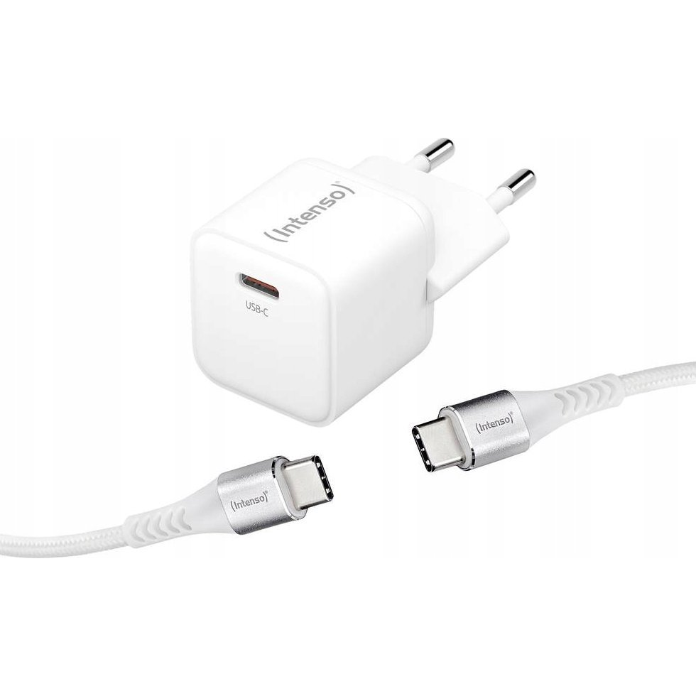 Intenso W30C GaN adapter + C315C cable 1,5m White