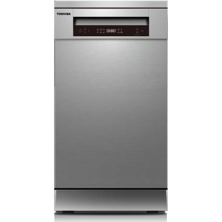 Toshiba DW-10F2EE(S) inox, programok száma: 6, keskeny szabadonálló, 10 terítékes mosogatógép