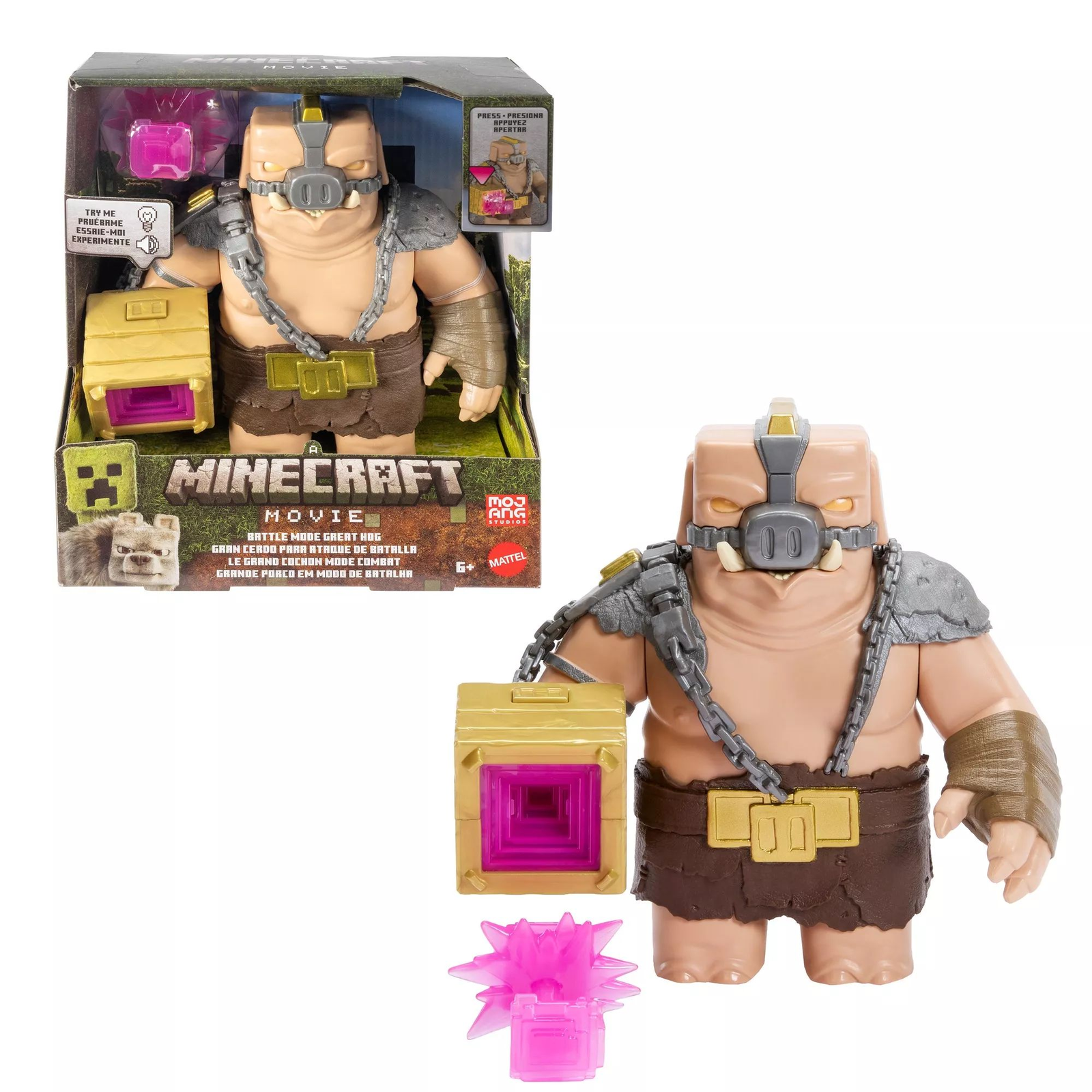 Mattel Minecraft: Egy Minecraft film Great Hog akciófigura - 20 cm