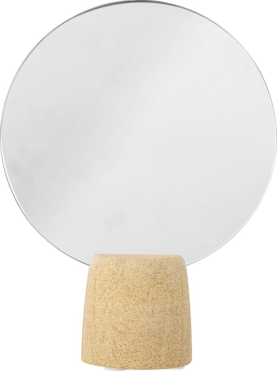 Bloomingville - ilina table mirror - beige - sandstone
