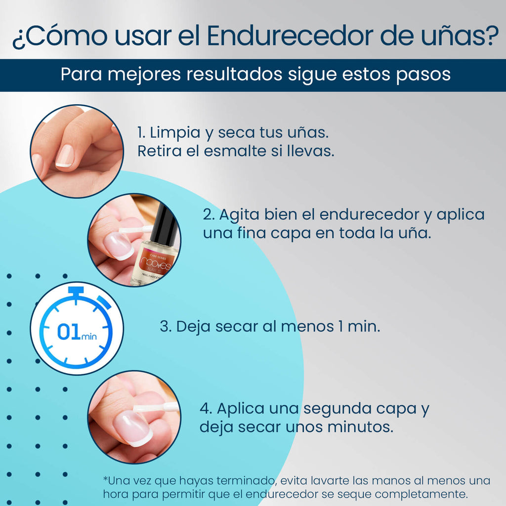 Nail Hardener 15 ml- Endurecedor de uñas - Nooves Nails