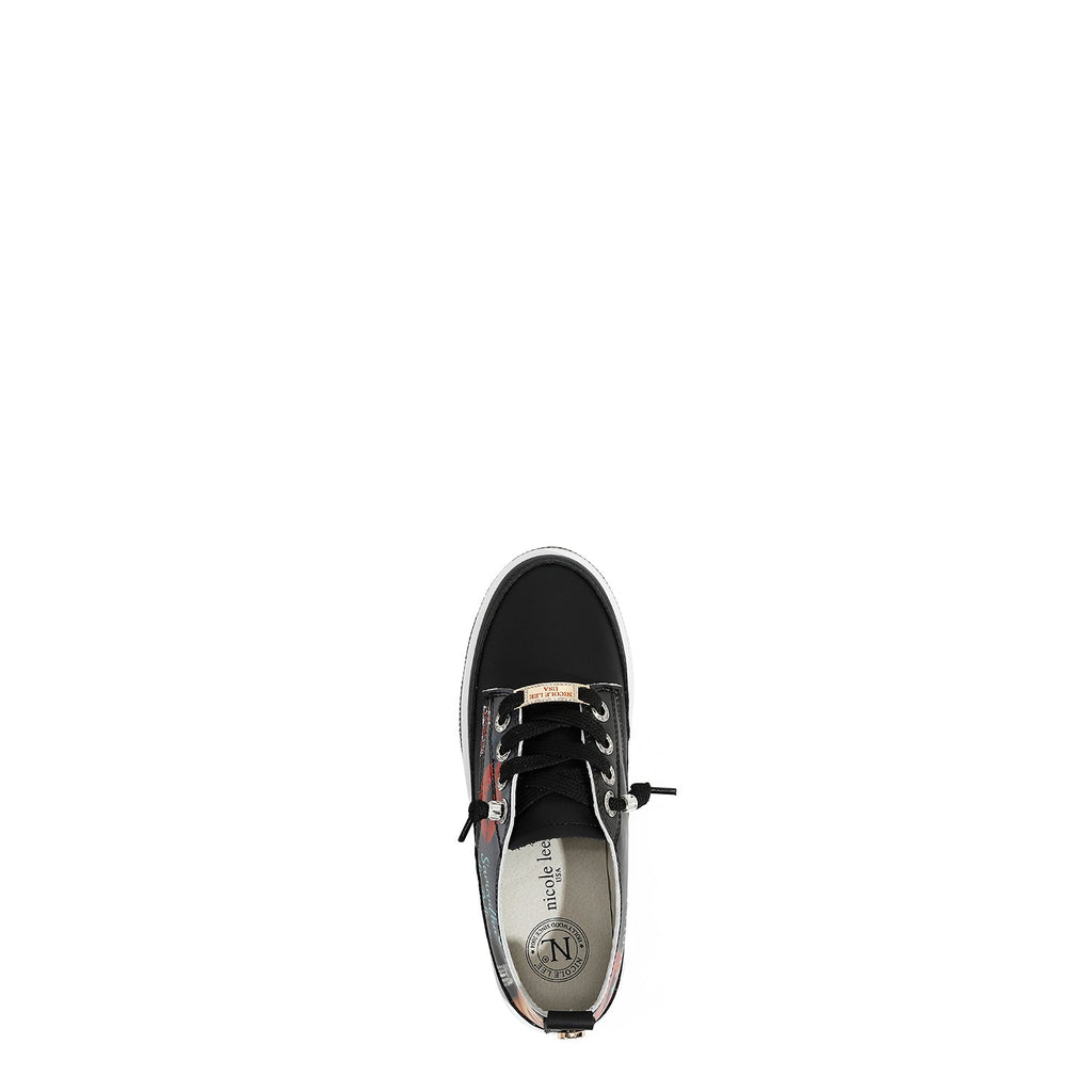 ZAPATILLA DE PIEL CON PLATAFORMA Y PEDRERÍA (SAMANTHA LA BELLEZA)