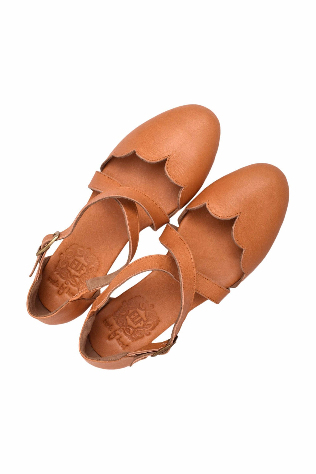 Mangrove Cross-Strap Leather Ballet Flats