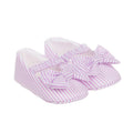 Scarpine con fiocco lilla