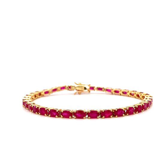 Ruby Bracelet in 14K Yellow Gold - KGD 41525