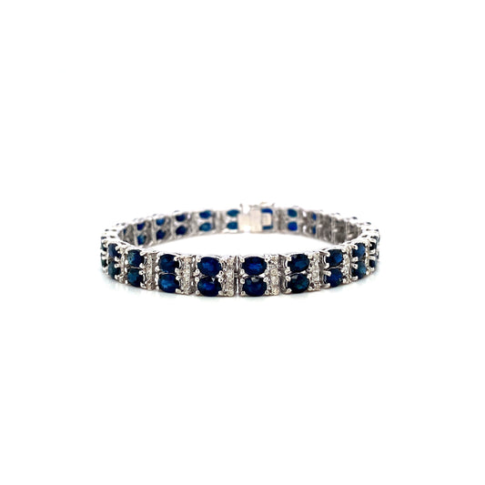 Sapphire Bracelet in .925 Sterling Silver - KSD 44951