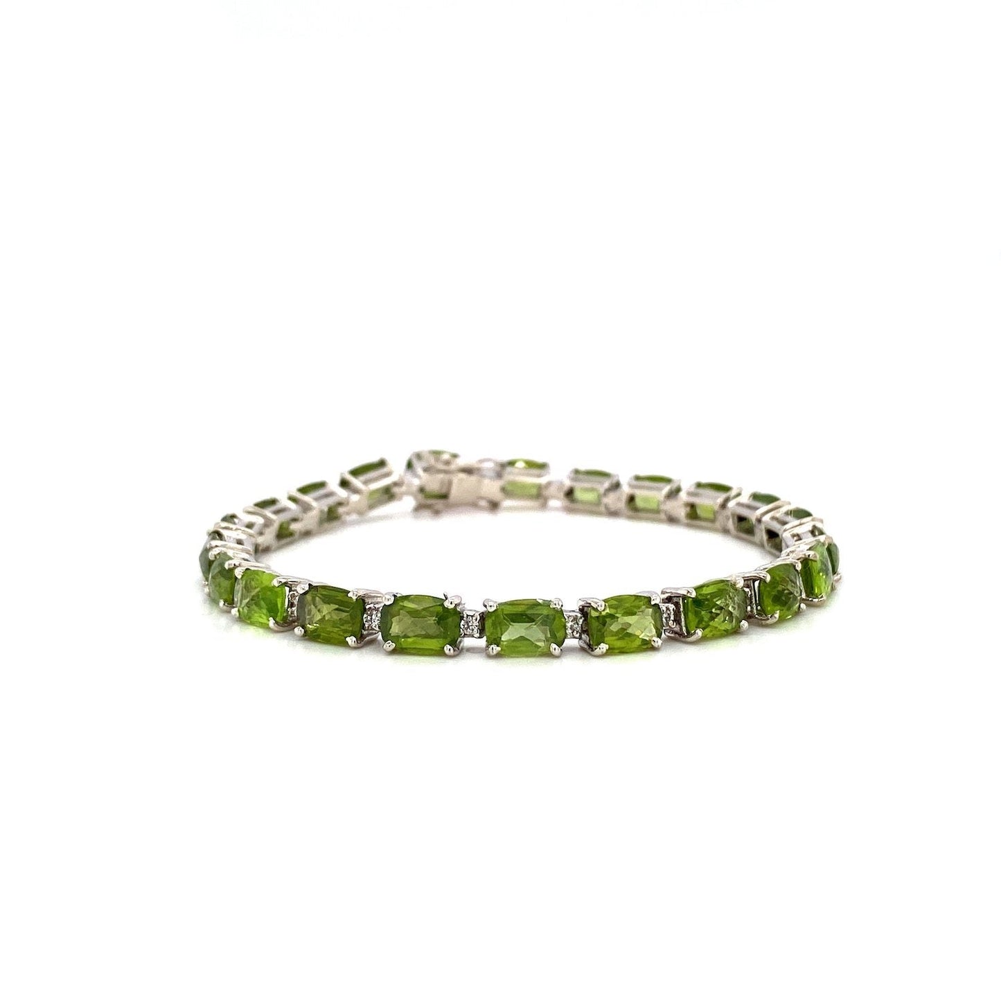 Peridot Bracelet in .925 Sterling Silver - KSD 44017