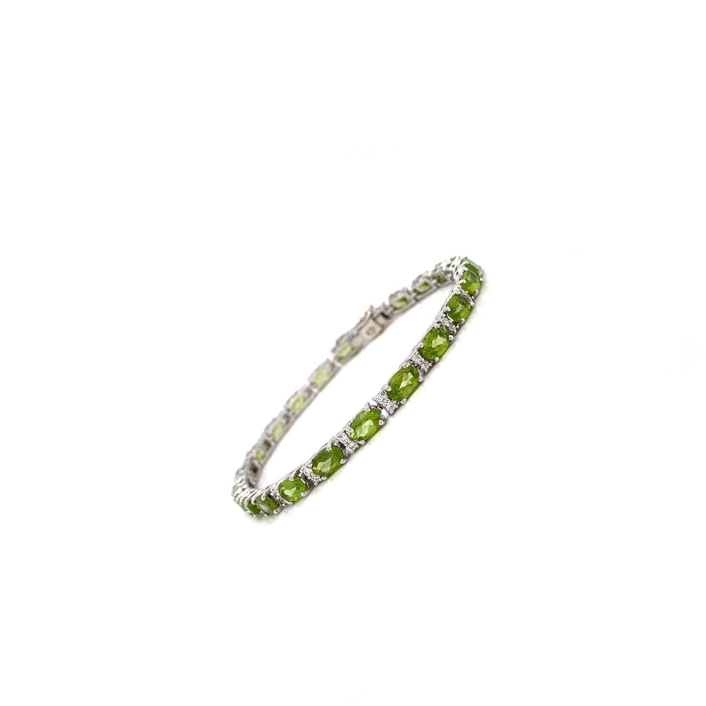 Peridot Bracelet in .925 Sterling Silver - KSD 44046