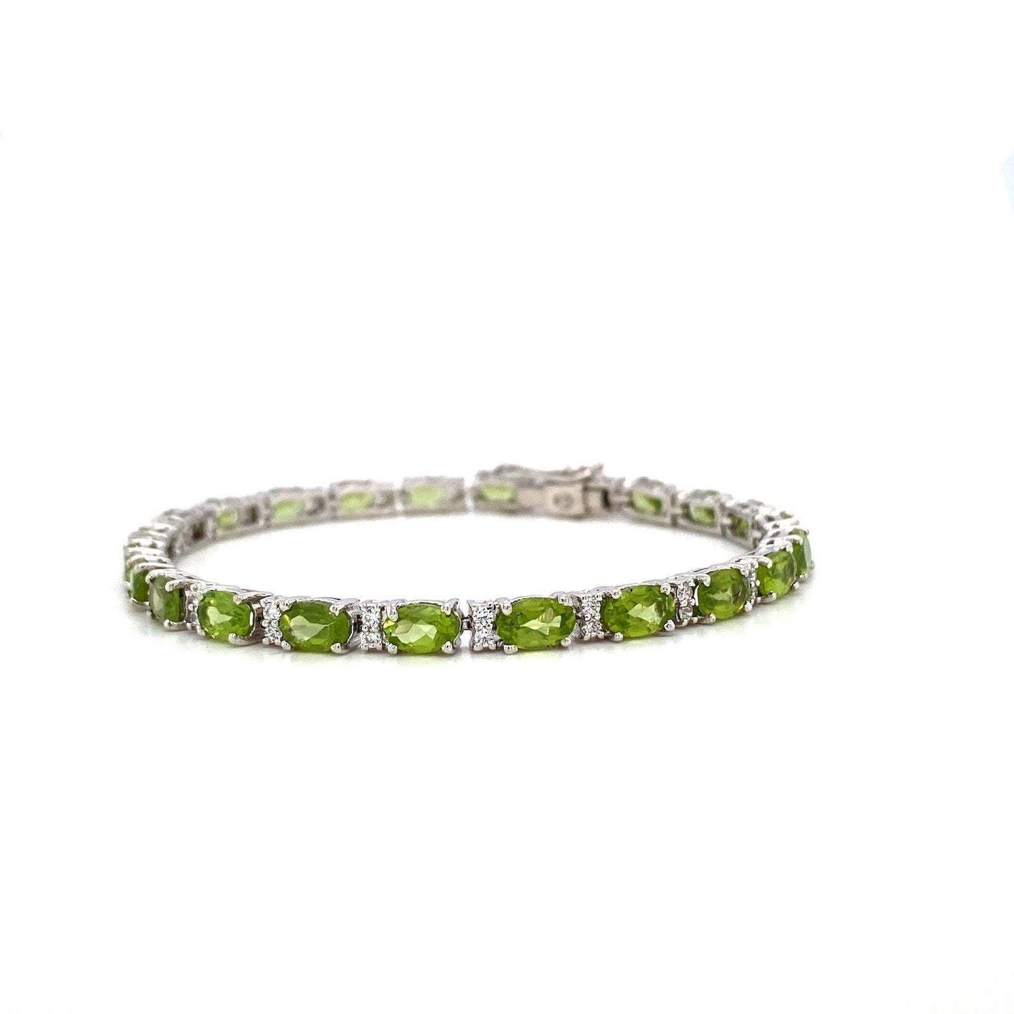 Peridot Bracelet in .925 Sterling Silver - KSD 44046