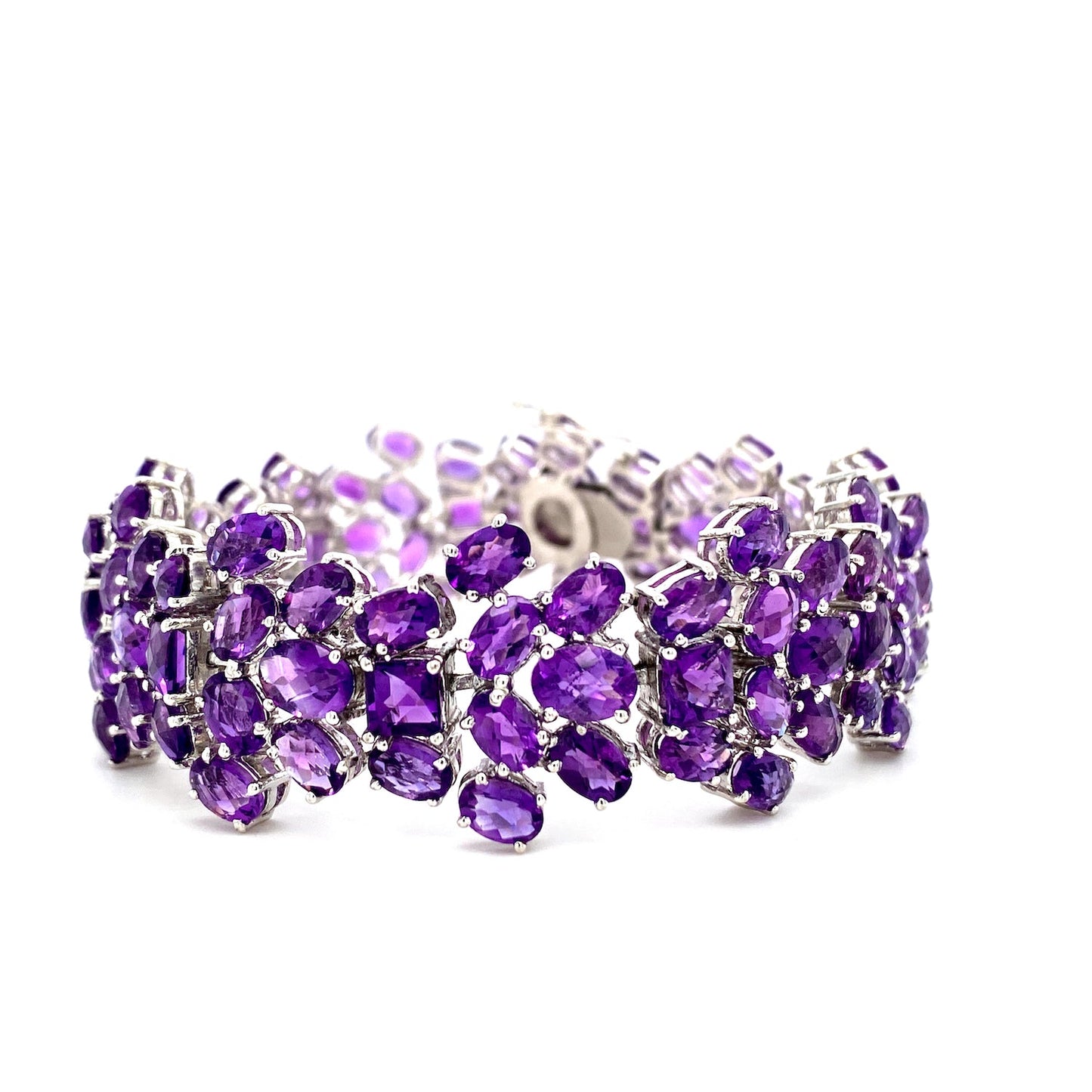 Amethyst Bracelet in .925 Sterling Silver - KSD 46612