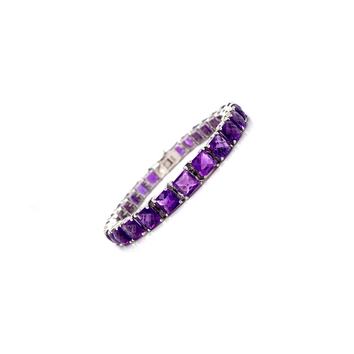 Amethyst Bracelet in .925 Sterling Silver - KSD 48810