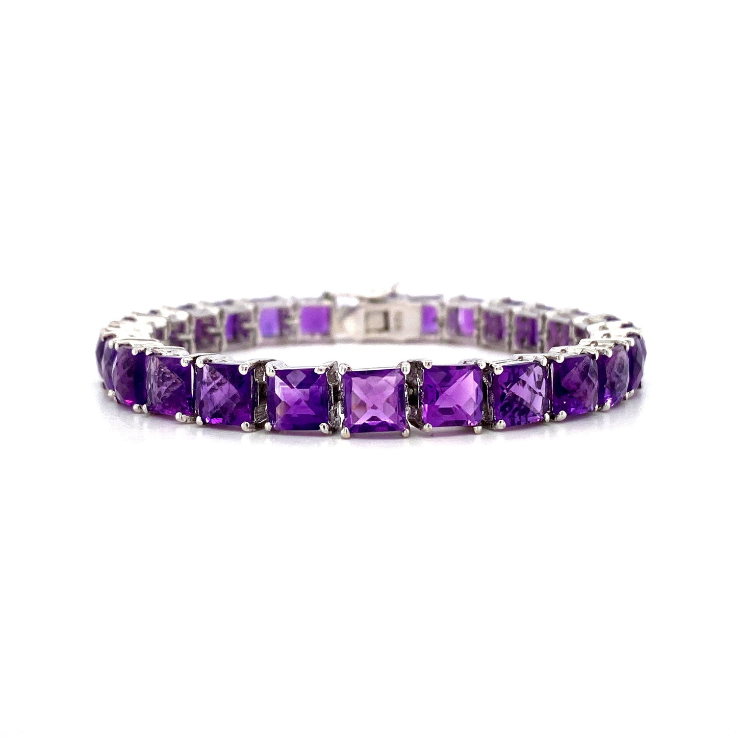 Amethyst Bracelet in .925 Sterling Silver - KSD 48810