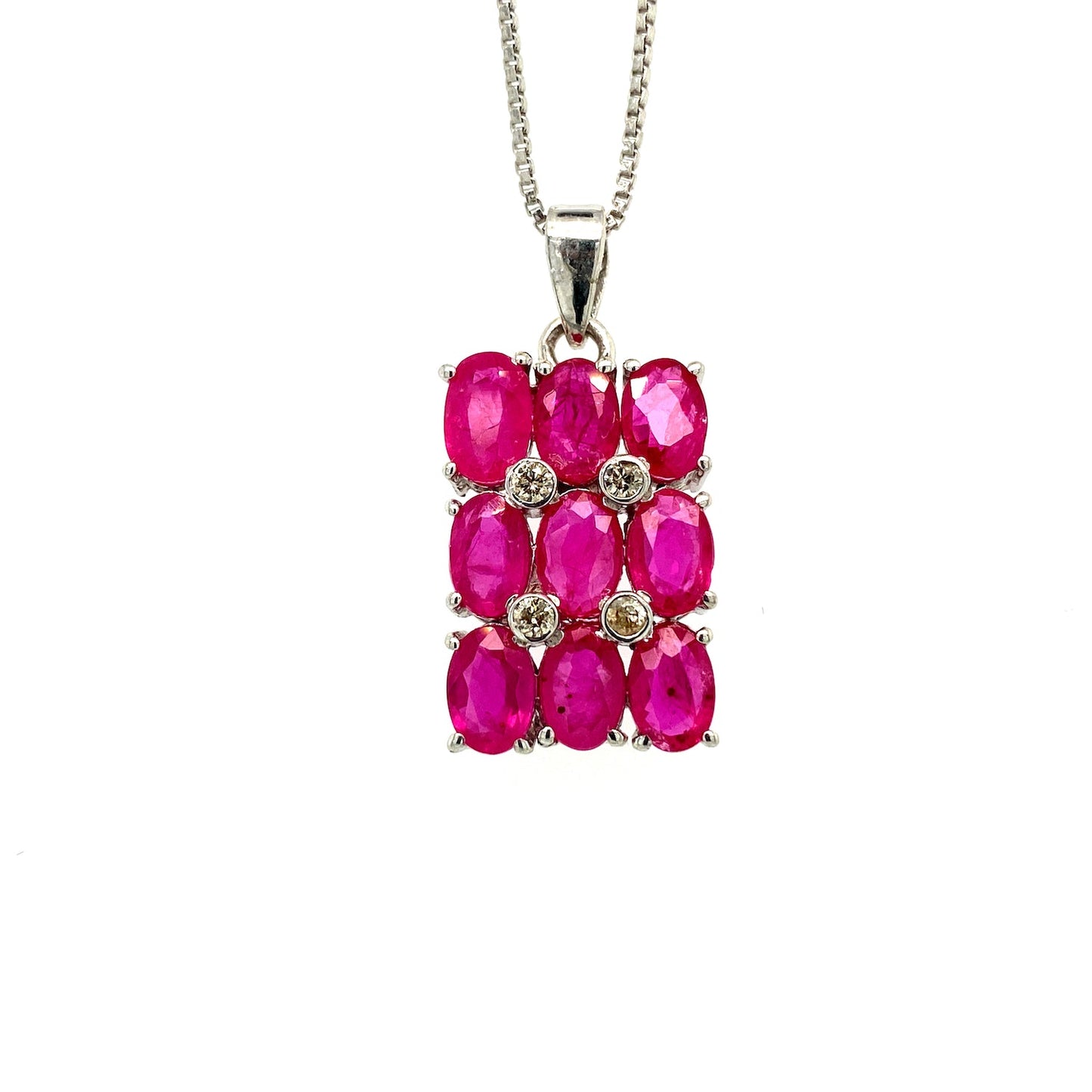 Ruby Pendant in .925 Sterling Silver - KSP 31705