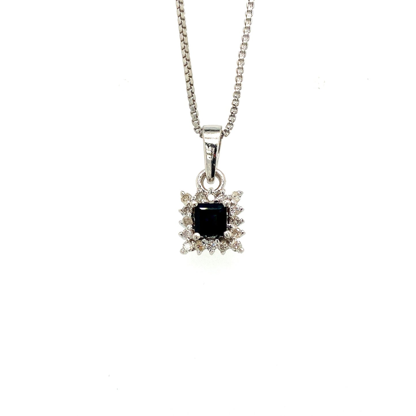 Sapphire Pendant in .925 Sterling Silver - KSP 34558