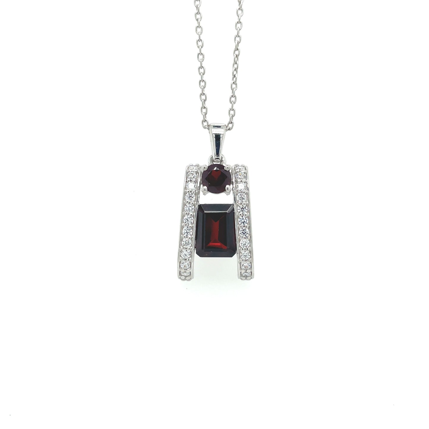 Amethyst Pendant In .925 Sterling Silver - KSP 36333