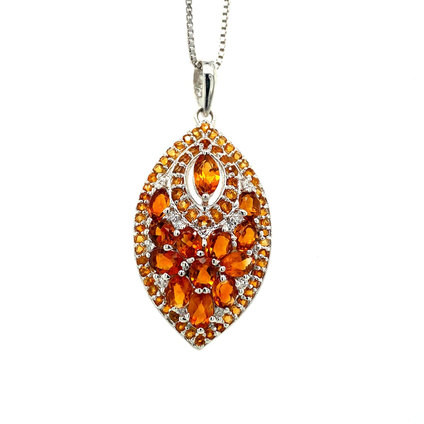 Citrine Pendant in .925 Sterling Silver - KSP 38219