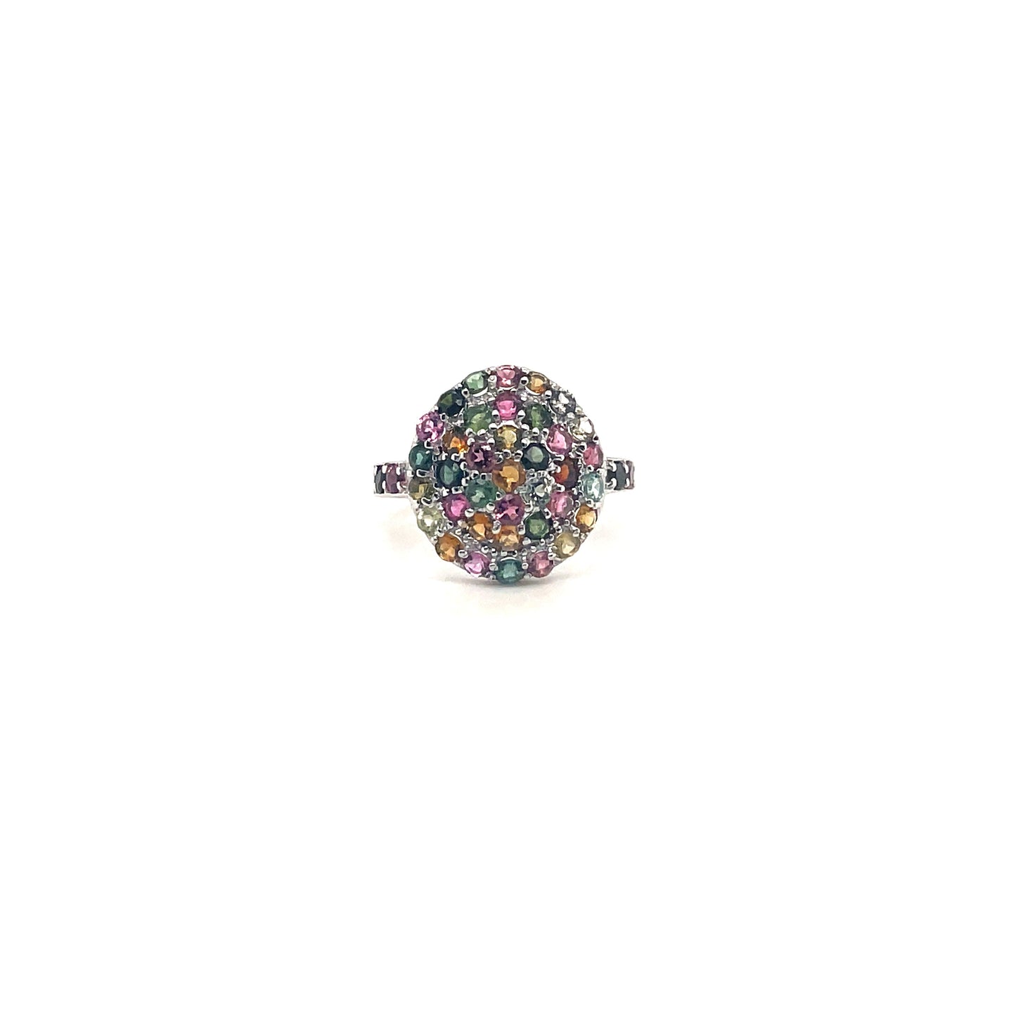 Multi Tourmaline Ring in .925 Sterling Silver - KSR 11711