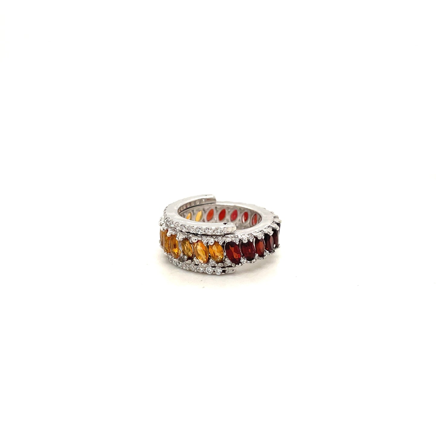 Multi Colour Reversible Ring in .925 Sterling Silver - KSR 12080