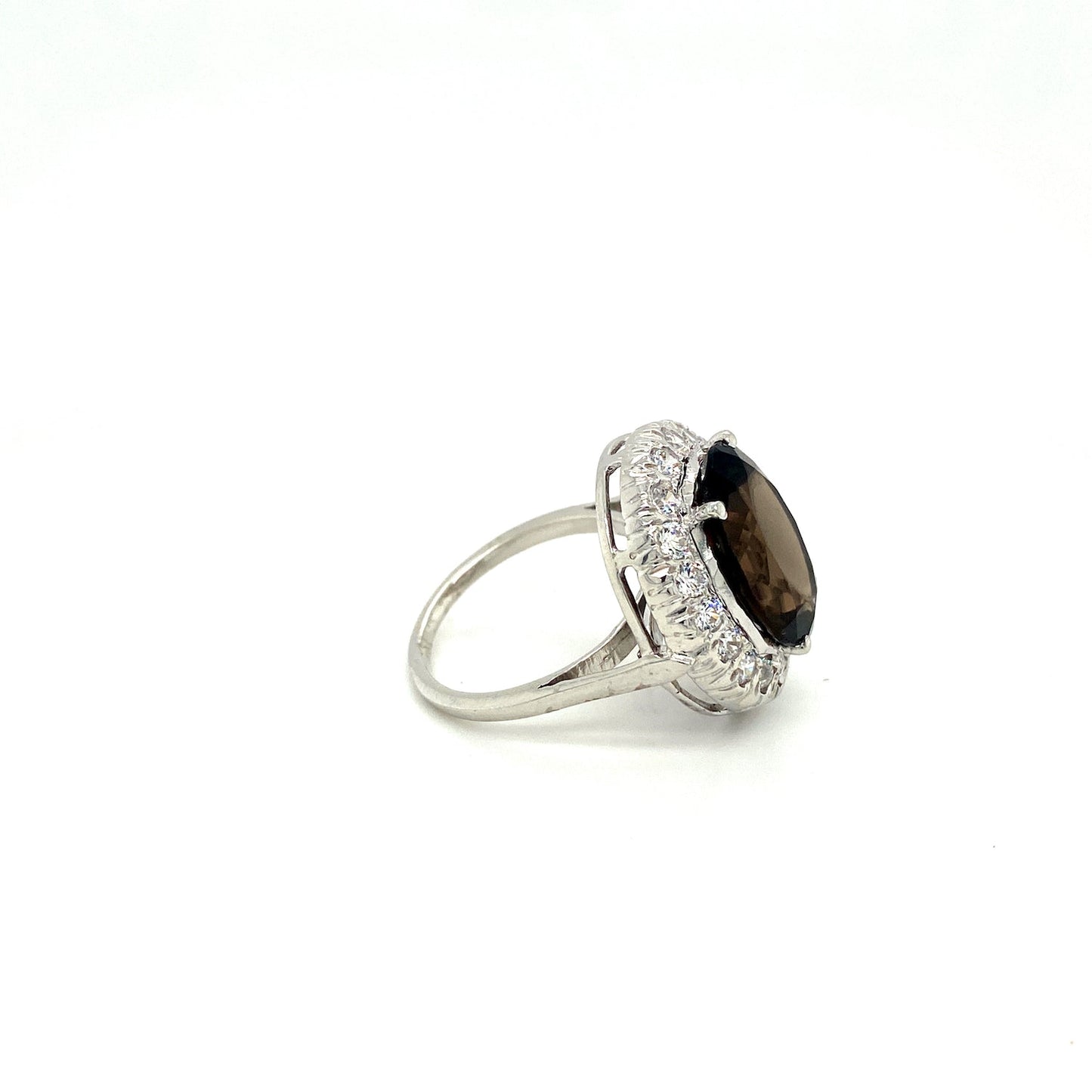 Smoky Topaz Ring in .925 Sterling Silver KSR - 12651