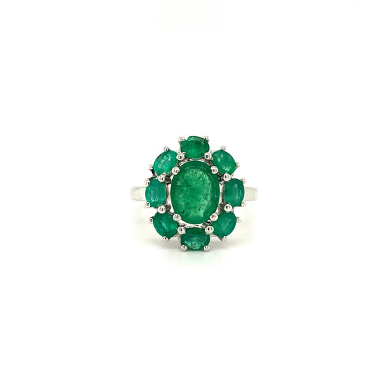 Emerald Ring in .925 Sterling Silver - KSR 12902