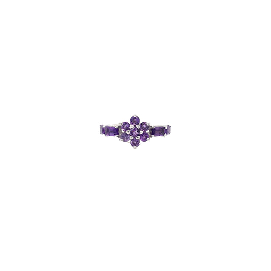 Amethyst Ring In .925 Sterling Silver - KSR 14202