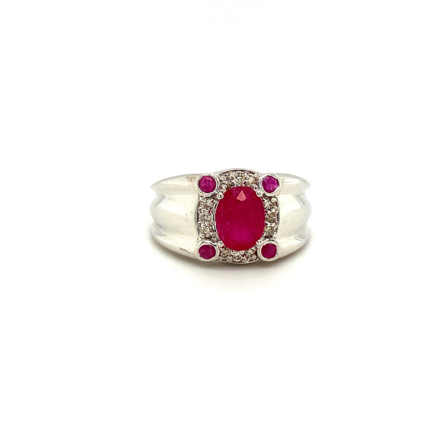 Ruby Ring in .925 Sterling Silver KSR - 14492