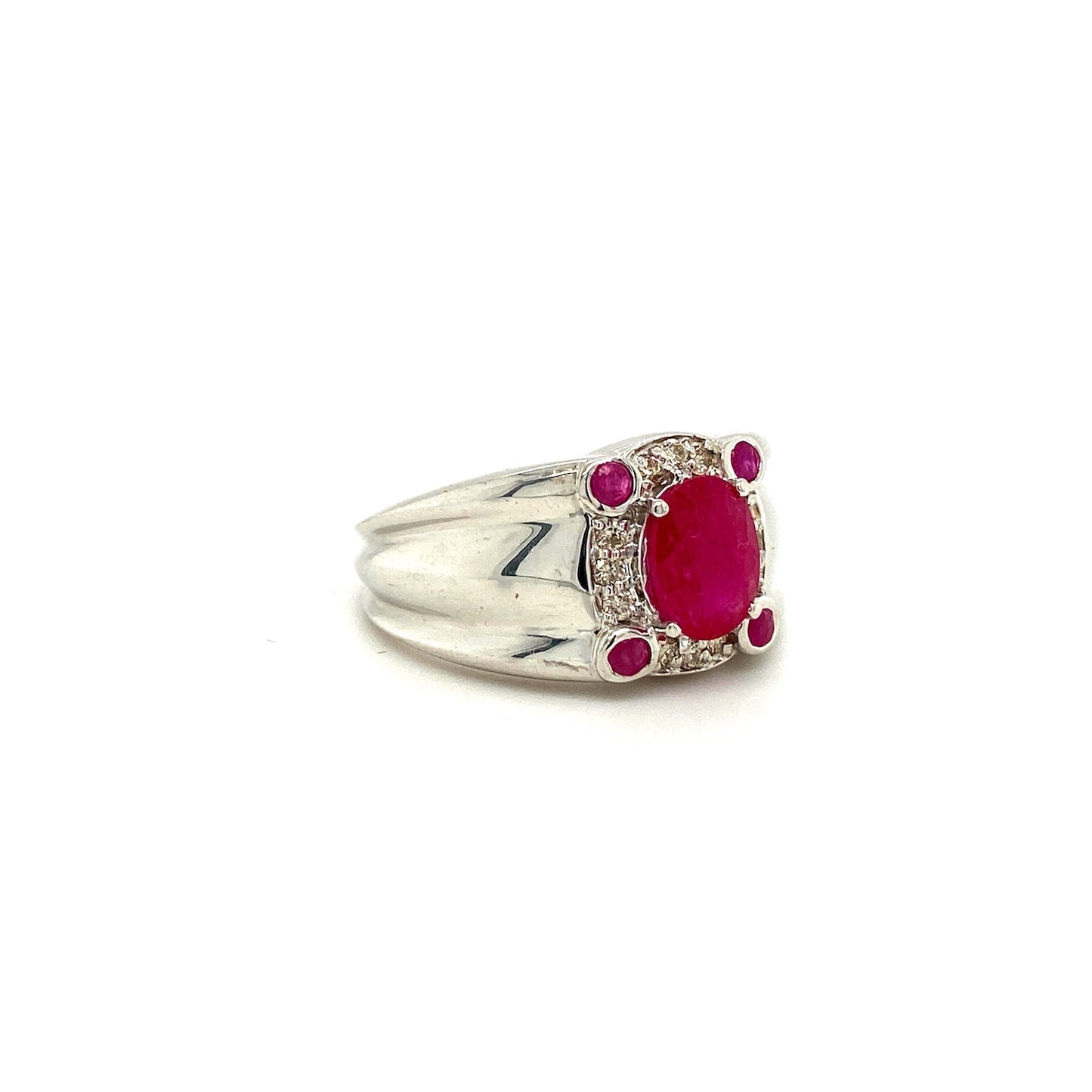 Ruby Ring in .925 Sterling Silver KSR - 14492