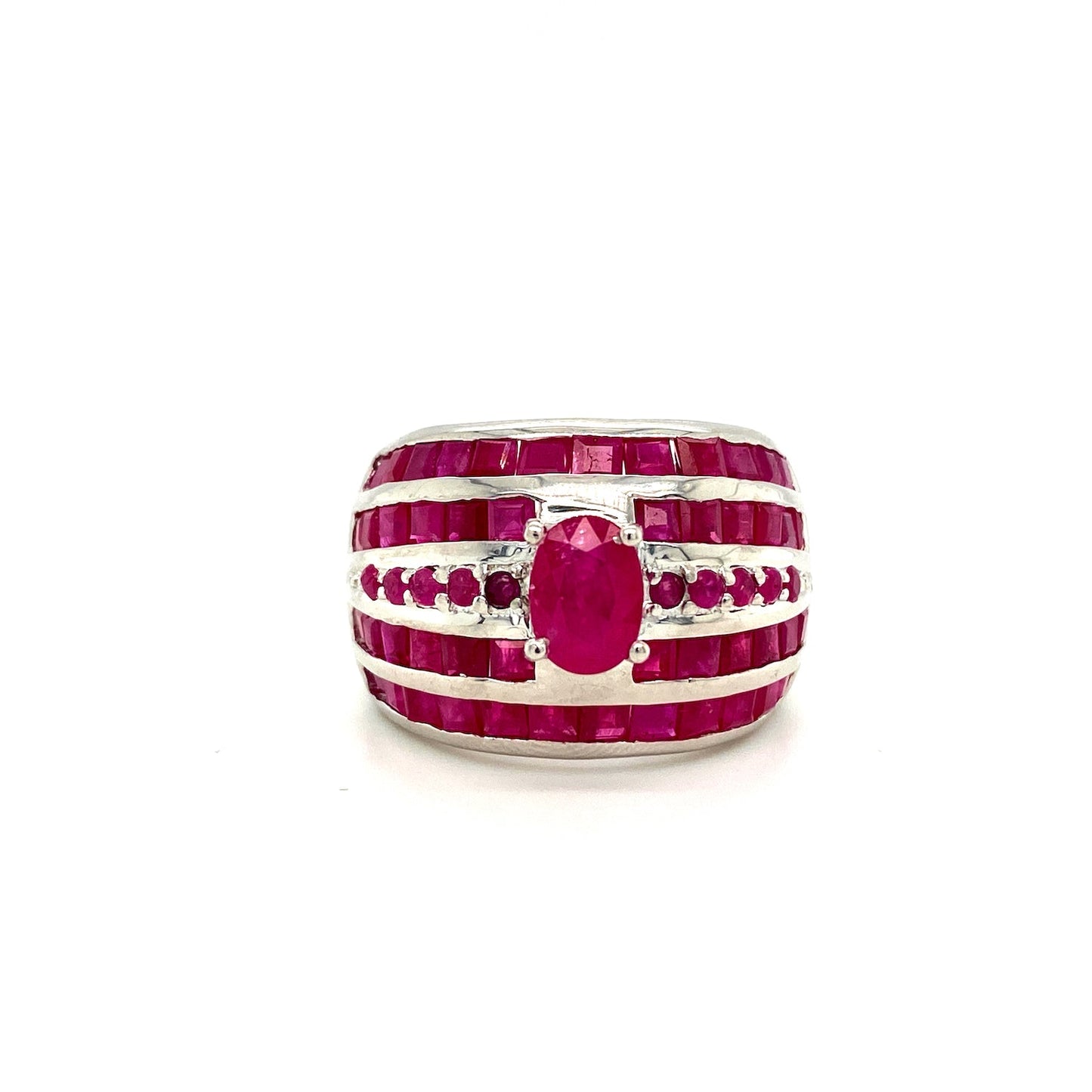 Ruby Ring in .925 Sterling Silver - KSR 18309