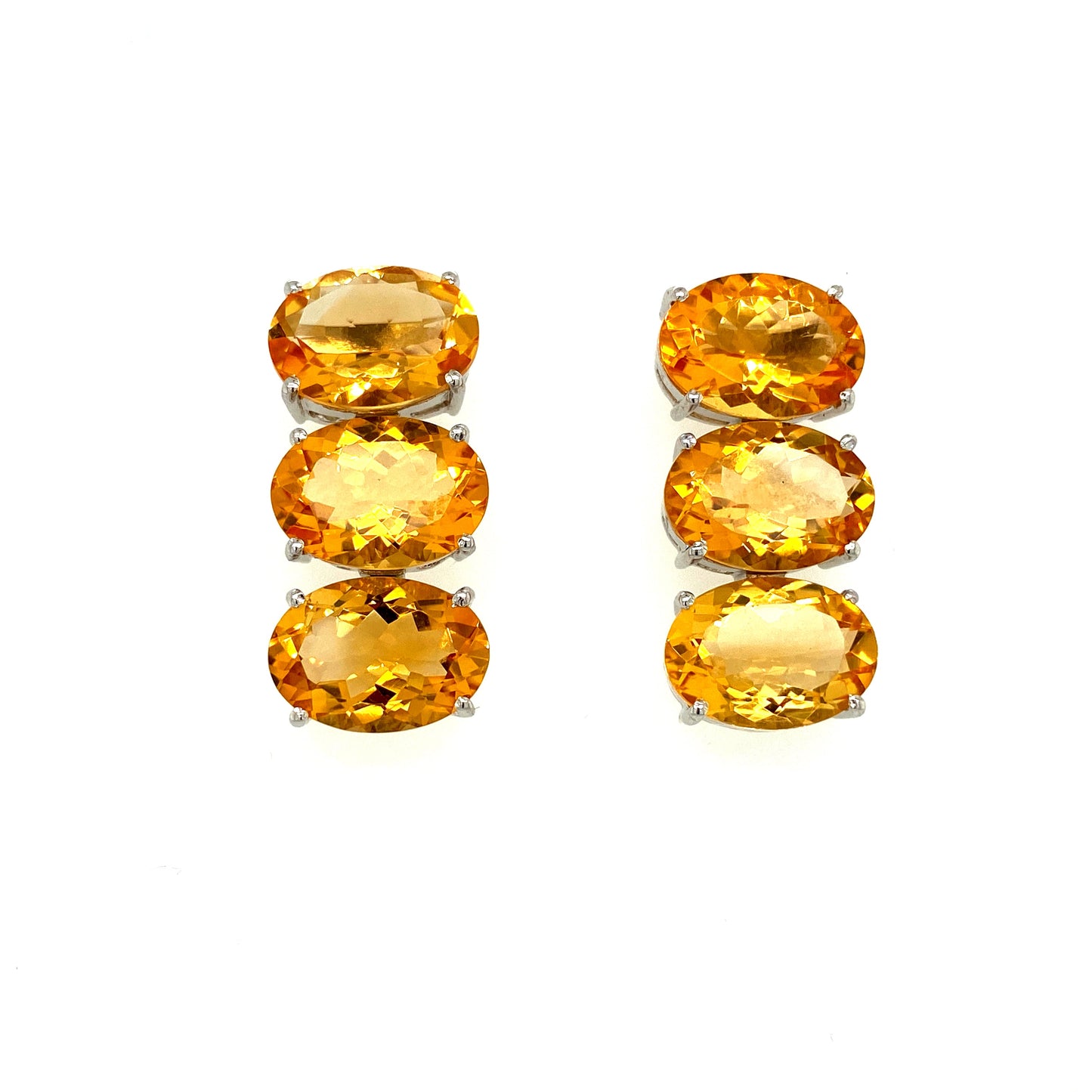 Citrine Earring in .925 Sterling Silver - KST 51908