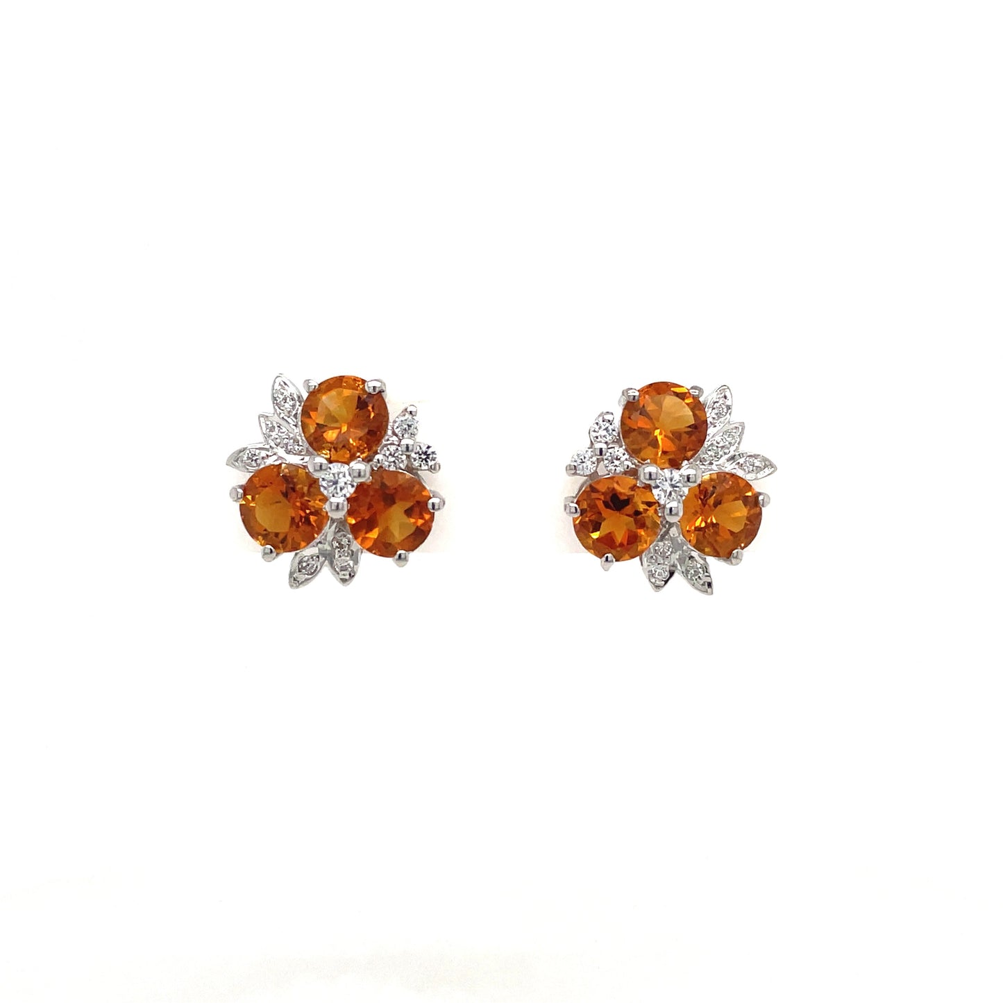 Garnet Earring in .925 Sterling Silver - KST 51001