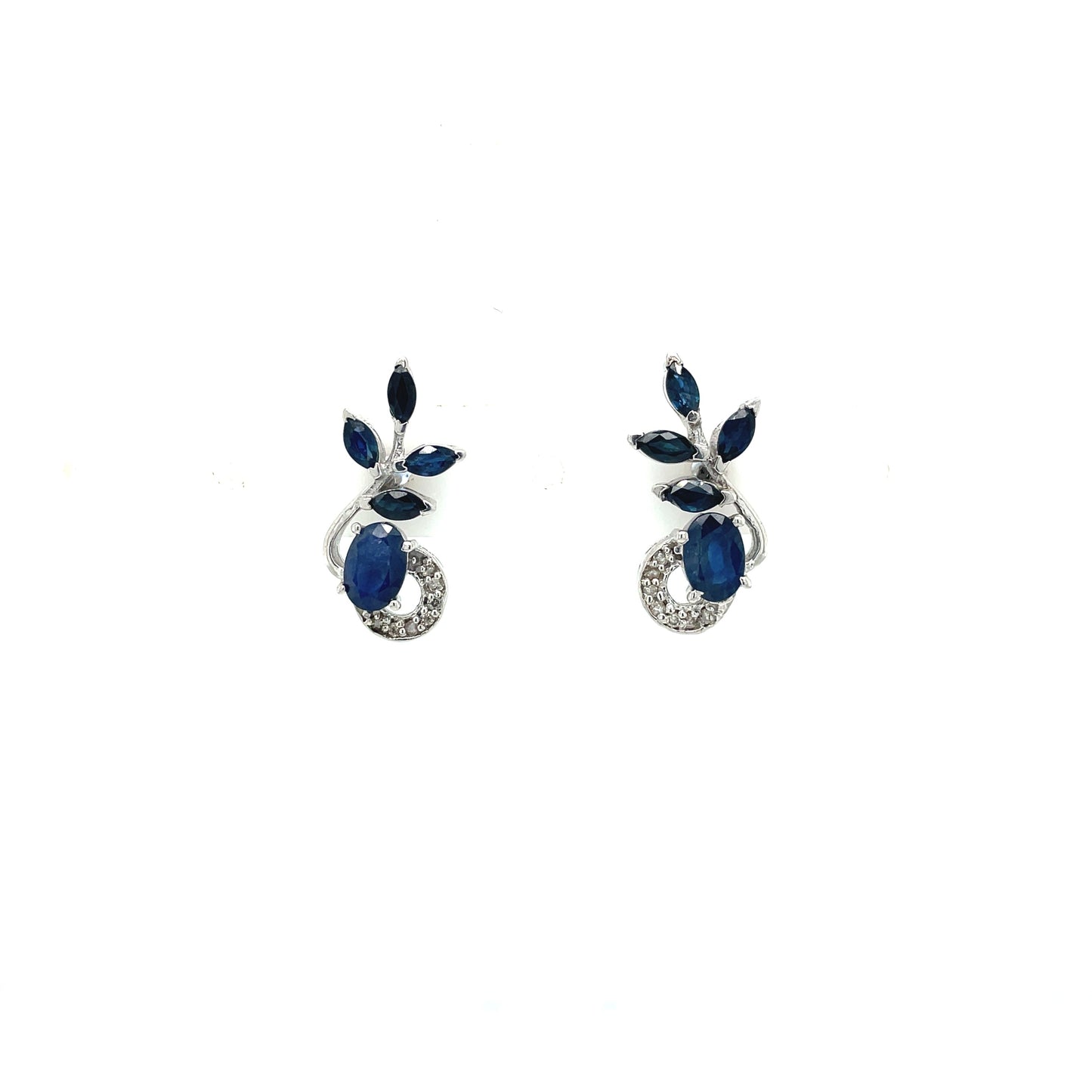 Sapphire Earring in .925 Sterling Silver - KST 51234