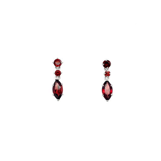 Amethyst Earring in .925 Sterling Silver - KST 54549