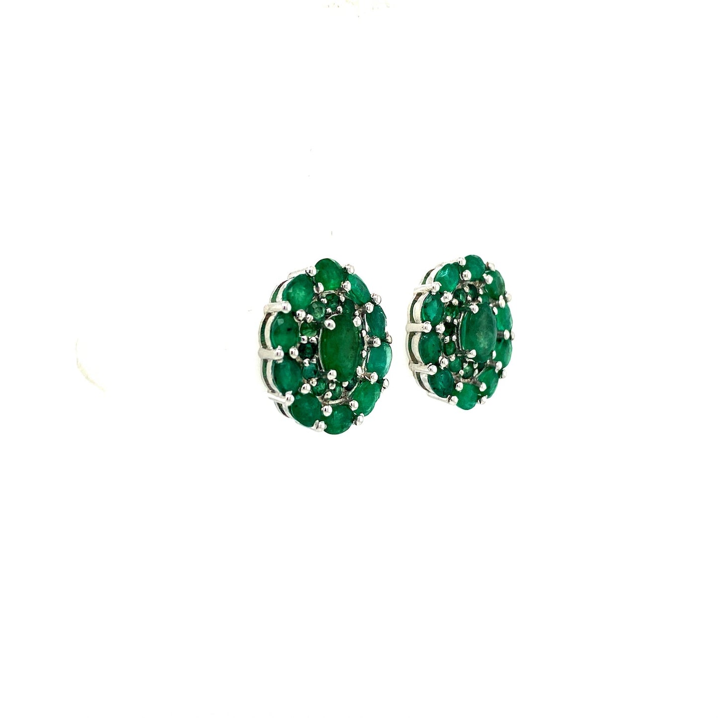 Emerald Earring in .925 Sterling Silver - KST 56995