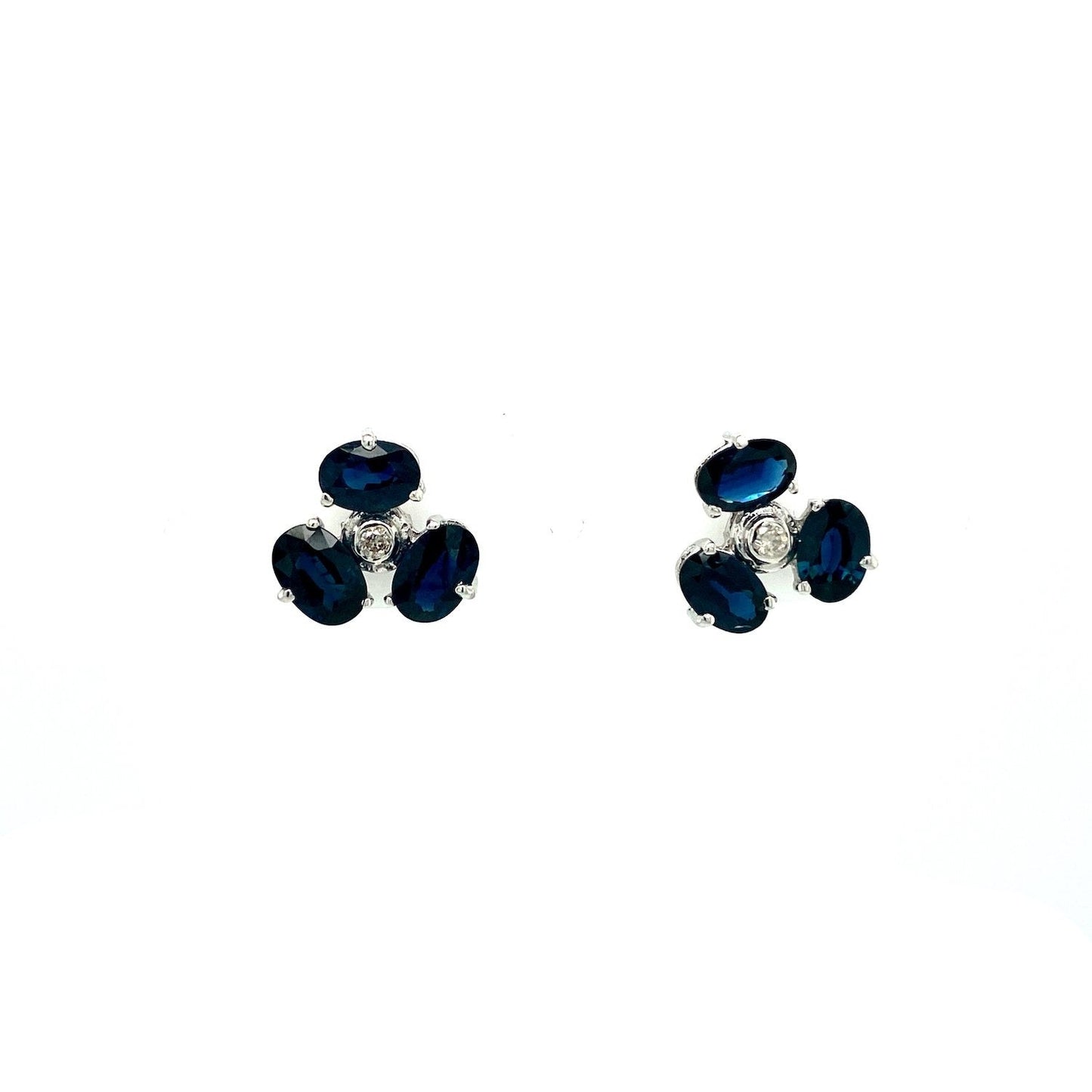 Sapphire Earring in .925 Sterling Silver - KST 58059