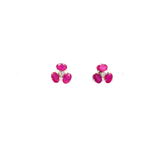 Sapphire Earring in .925 Sterling Silver - KST 58059